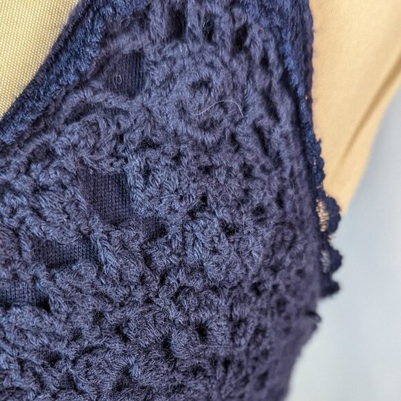 ANTHROPOLOGIE LITTLE YELLOW BUTTON Cotton and Silk Crochet Lace Embroidered Top - Picture 4 of 14